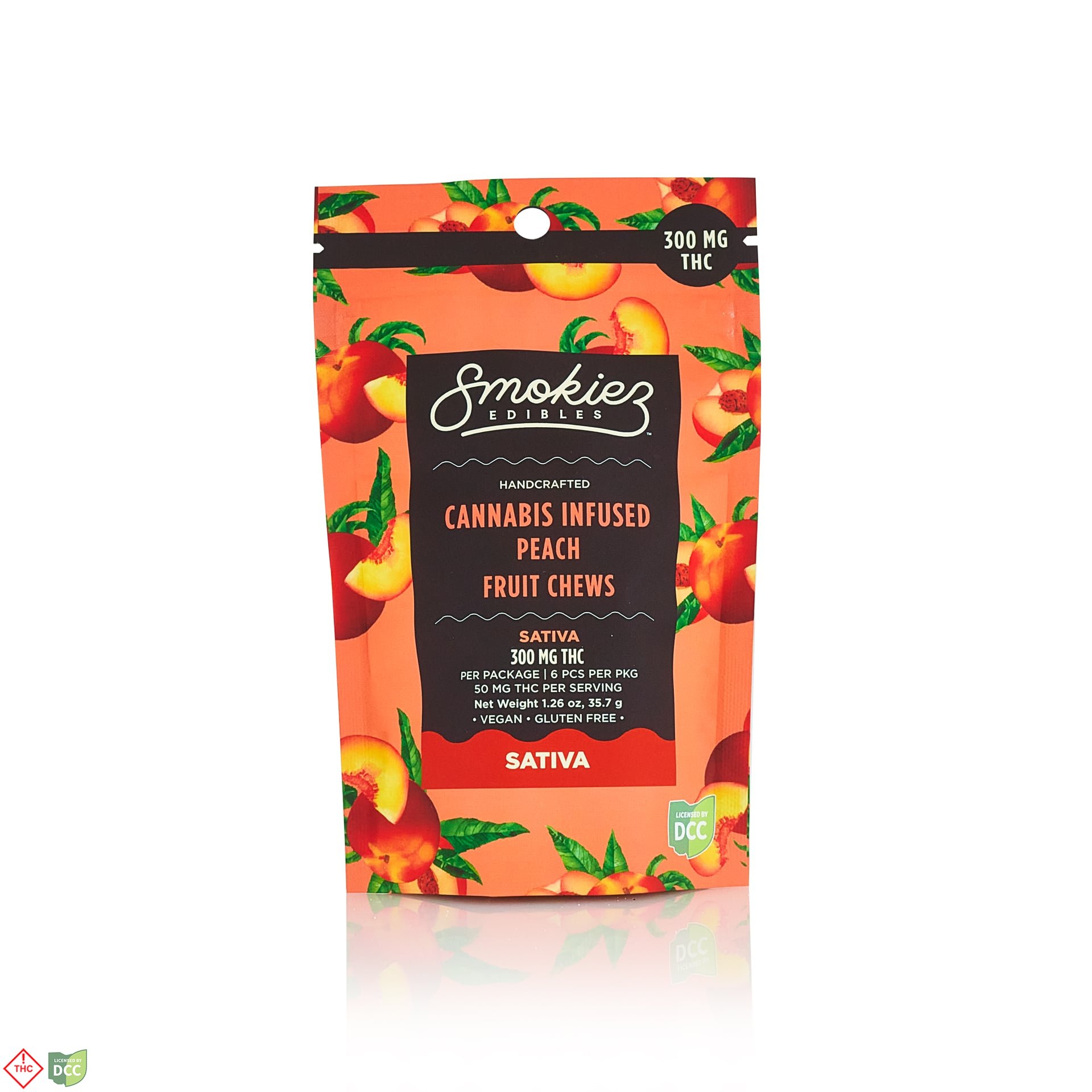 Peach - Sativa [6pk] (300mg THC)