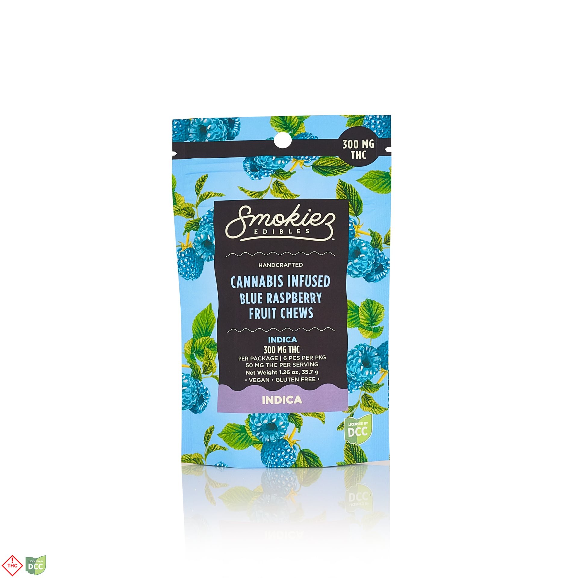 Blue Raspberry - Indica [6pk] (300mg THC)