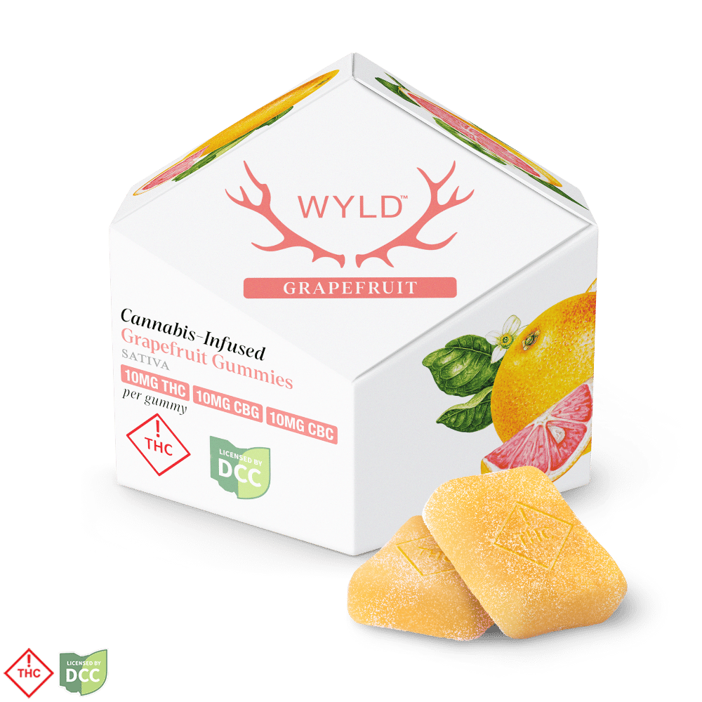 Grapefruit 1:1:1 CBG:CBC + Sativa Enhanced Gummies | 100mg THC:CBG:CBC