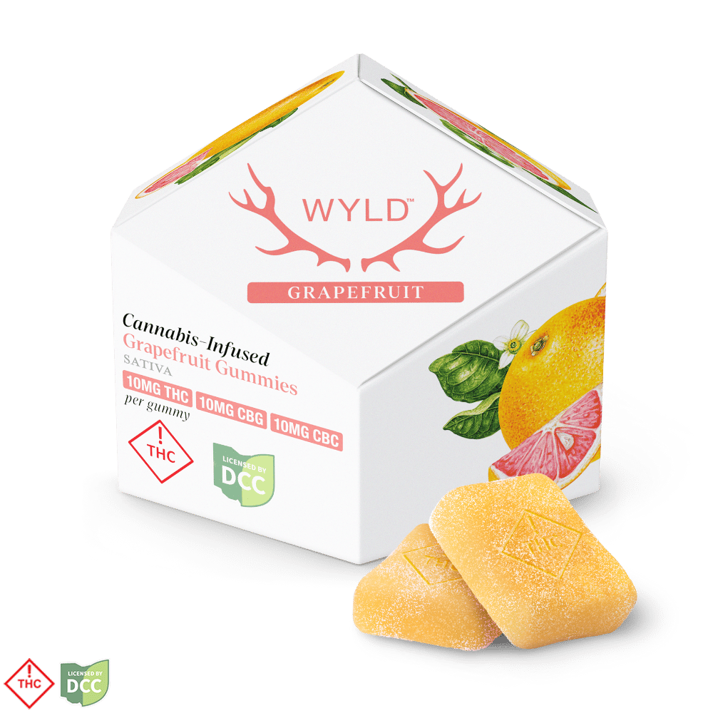 Grapefruit 1:1:1 CBG:CBC + Sativa Enhanced Gummies | 100mg THC:CBG:CBC