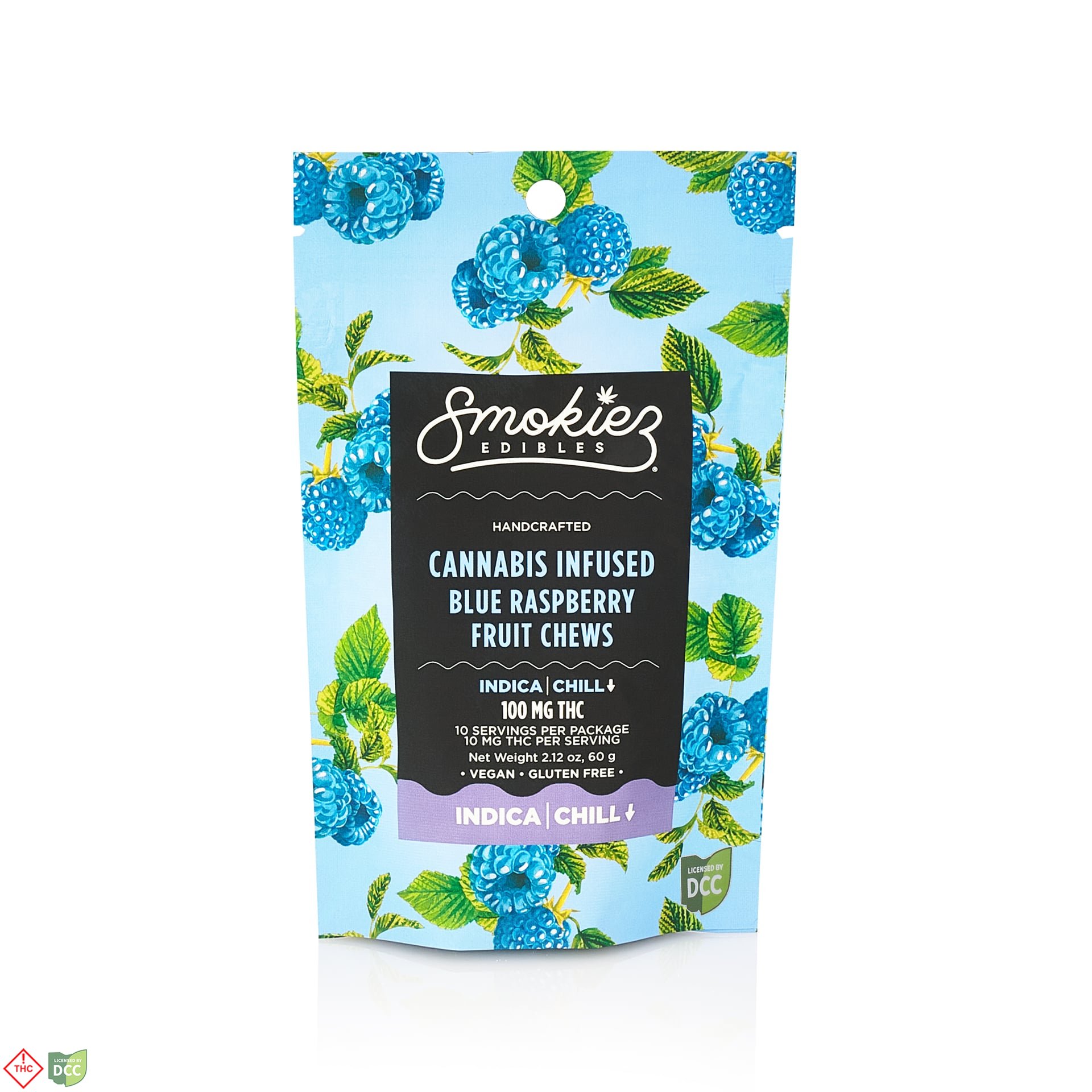 Smokiez - Sweet Blue Raspberry Gummies - 10ct - 100mg Smokiez - Sweet Blue Raspberry Gummies - 10ct - 100mg