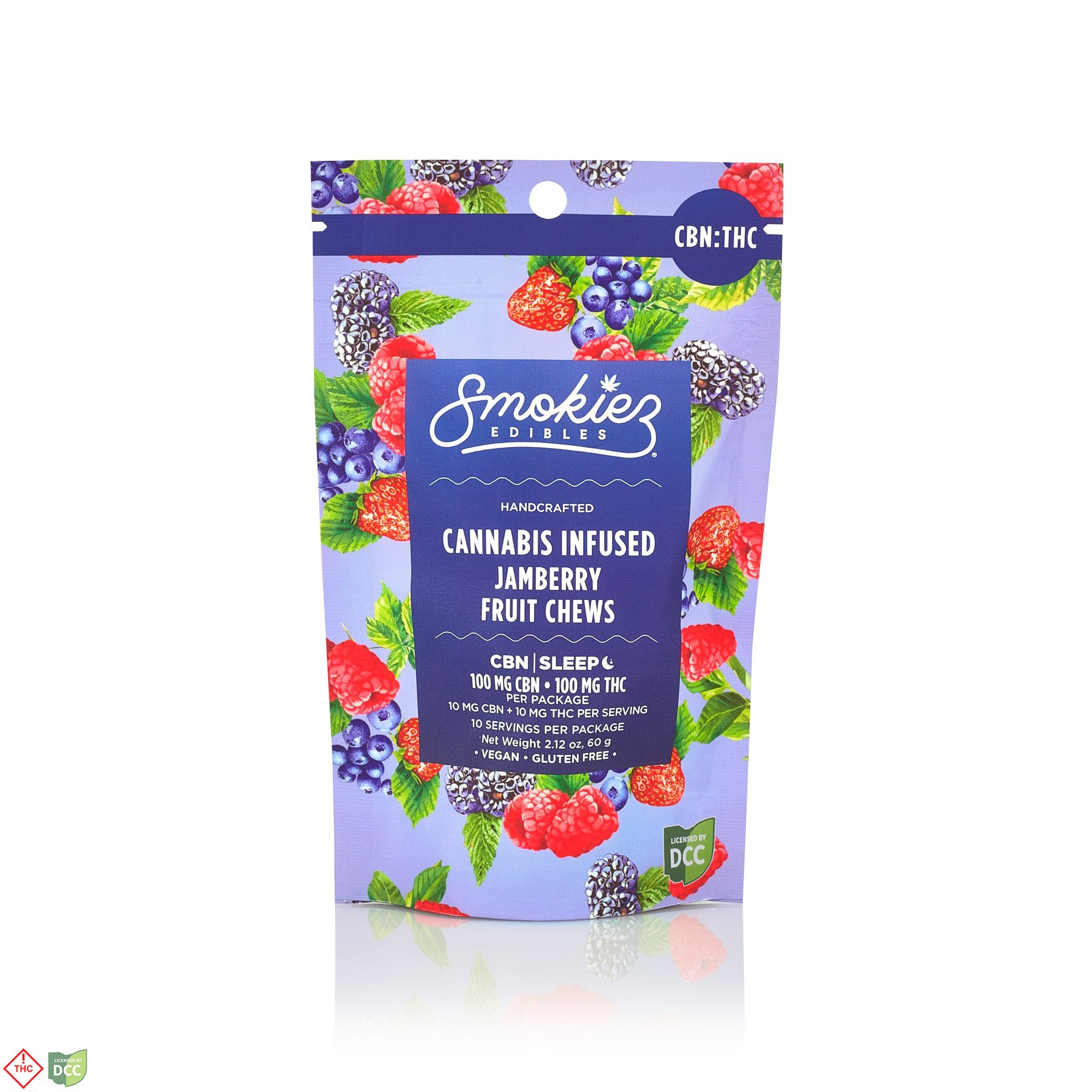 Smokiez - Sweet Jamberry CBN Gummies - 10ct - 100mg
