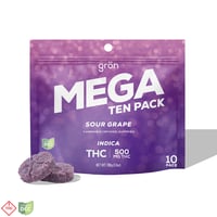 Sour Grape MEGA 10-Pack - THC - Indica [10pk] (500mg)