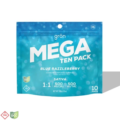 Shop 1:1 Blue Razzleberry MEGA 10-Pack - CBG/THC - Sativa [10pk