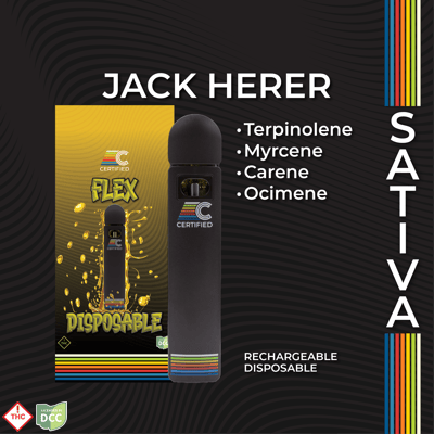 jack herer disposable vape pen Disposable Vape 2G Delta 9 Jack Herer Sativa main image 1