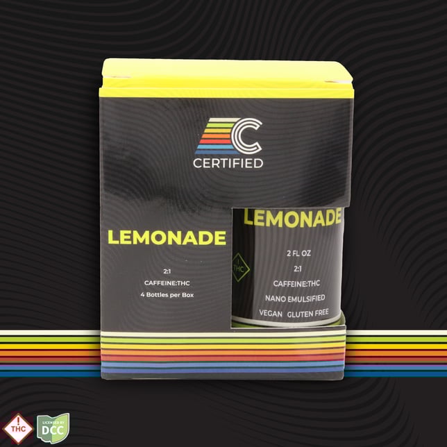 Caffeine Lemonade [4pk] (110mg THC/200mg Caffeine) - Image 3