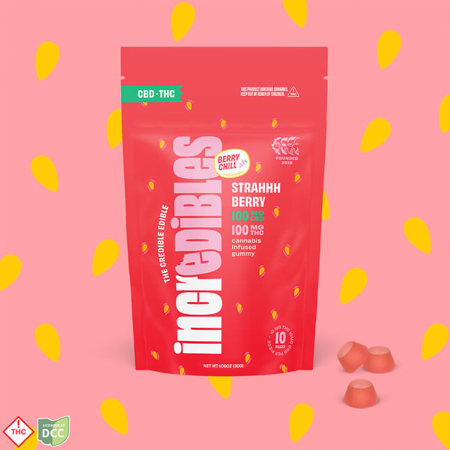 STRAHHHBERRY 1:1 - EDIBLE - 10PK -103.80MG - Image 1