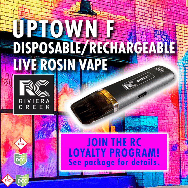 Uptown F Disposable/Rechargeable Live Rosin Vape (0.5g) - Image 1