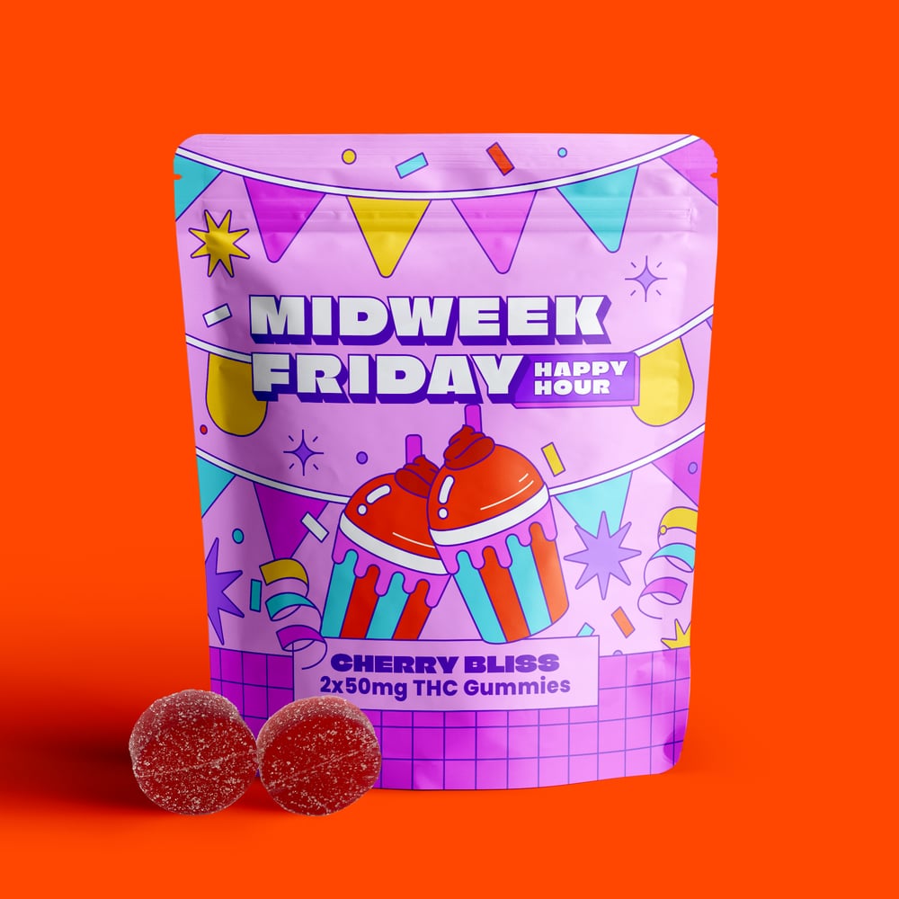 Cherry Bliss [2pk] (100mg) by Midweek Friday
