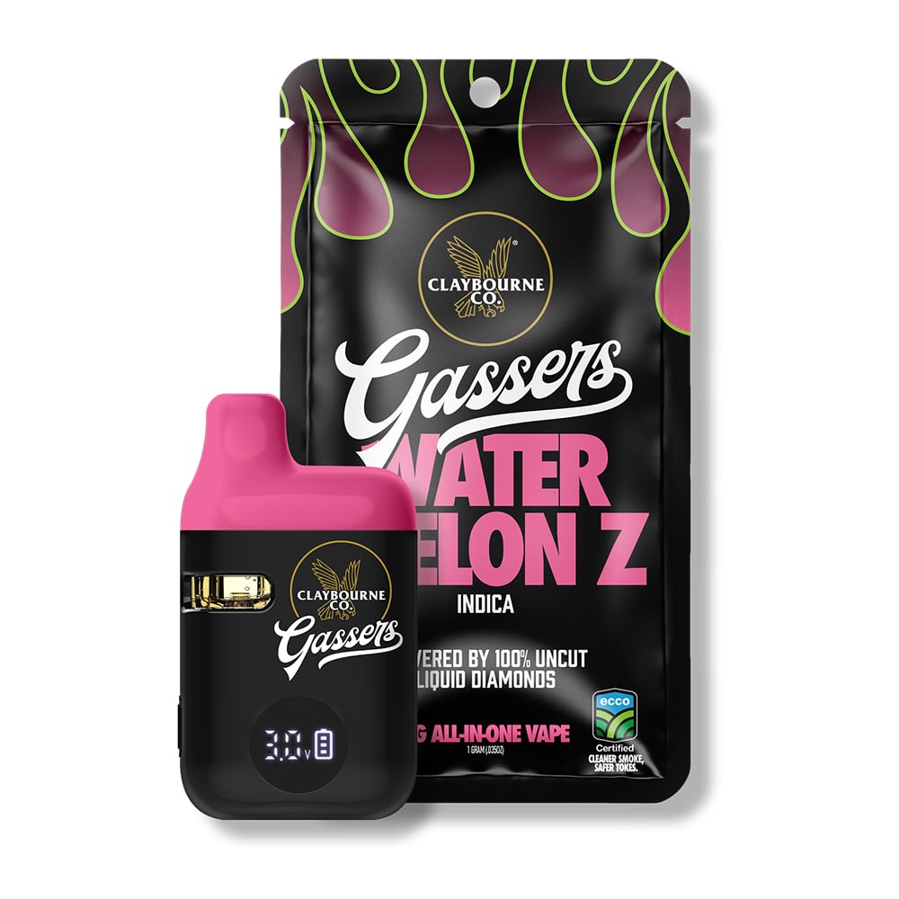 Watermelon Z (1g) - Gassers All-In-One Liquid Diamonds Vape by Claybourne