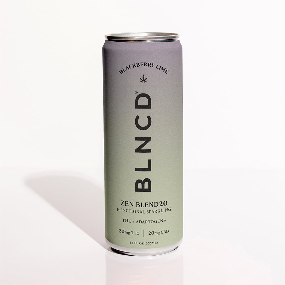 Zen Blend THC + Adaptogen Elixir [12oz] (20mg THC/20mg CBD) by BLNCD