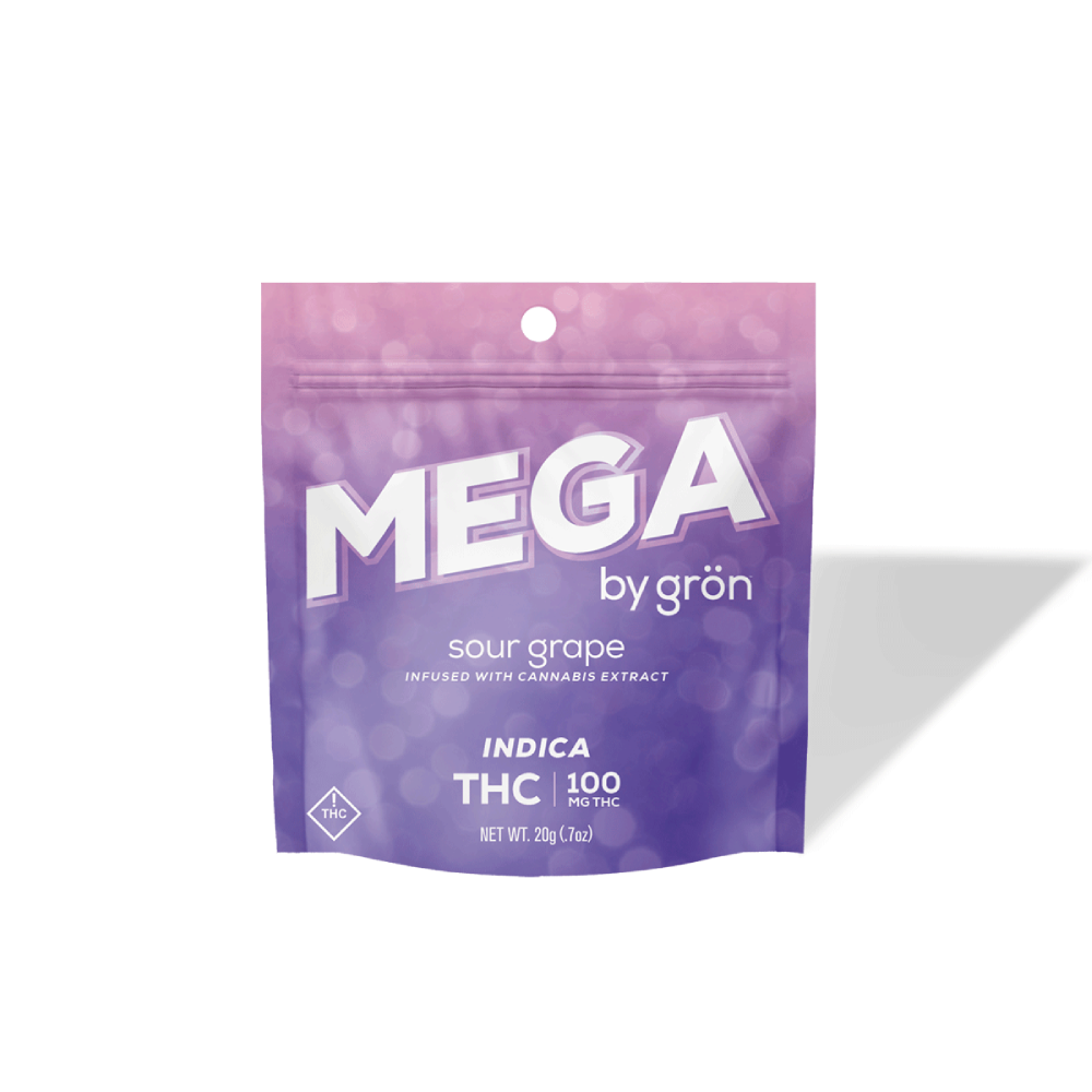 Sour Grape Mega Pearl [2pk, 10 Servings] (100mg) by Grön