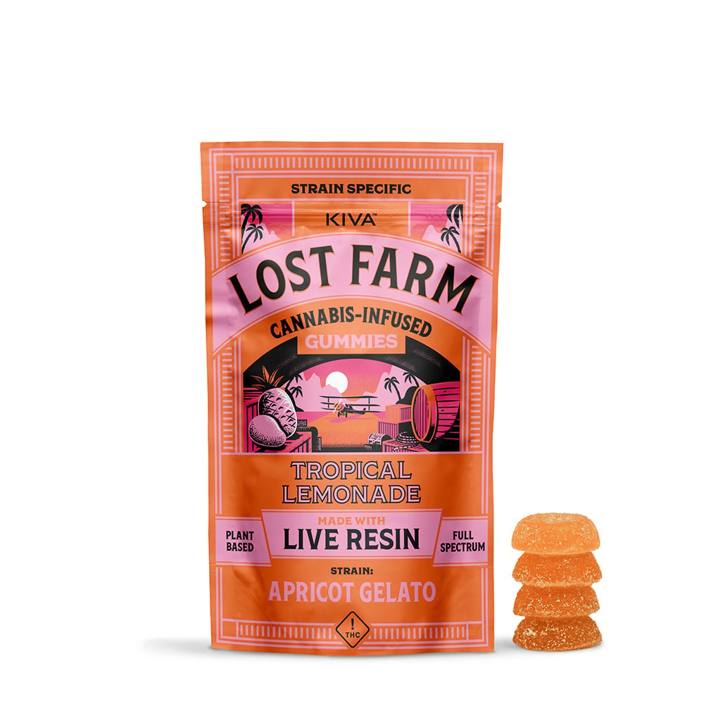 Tropical Lemonade x Apricot Gelato [10pk] (100mg) by Lost Farm