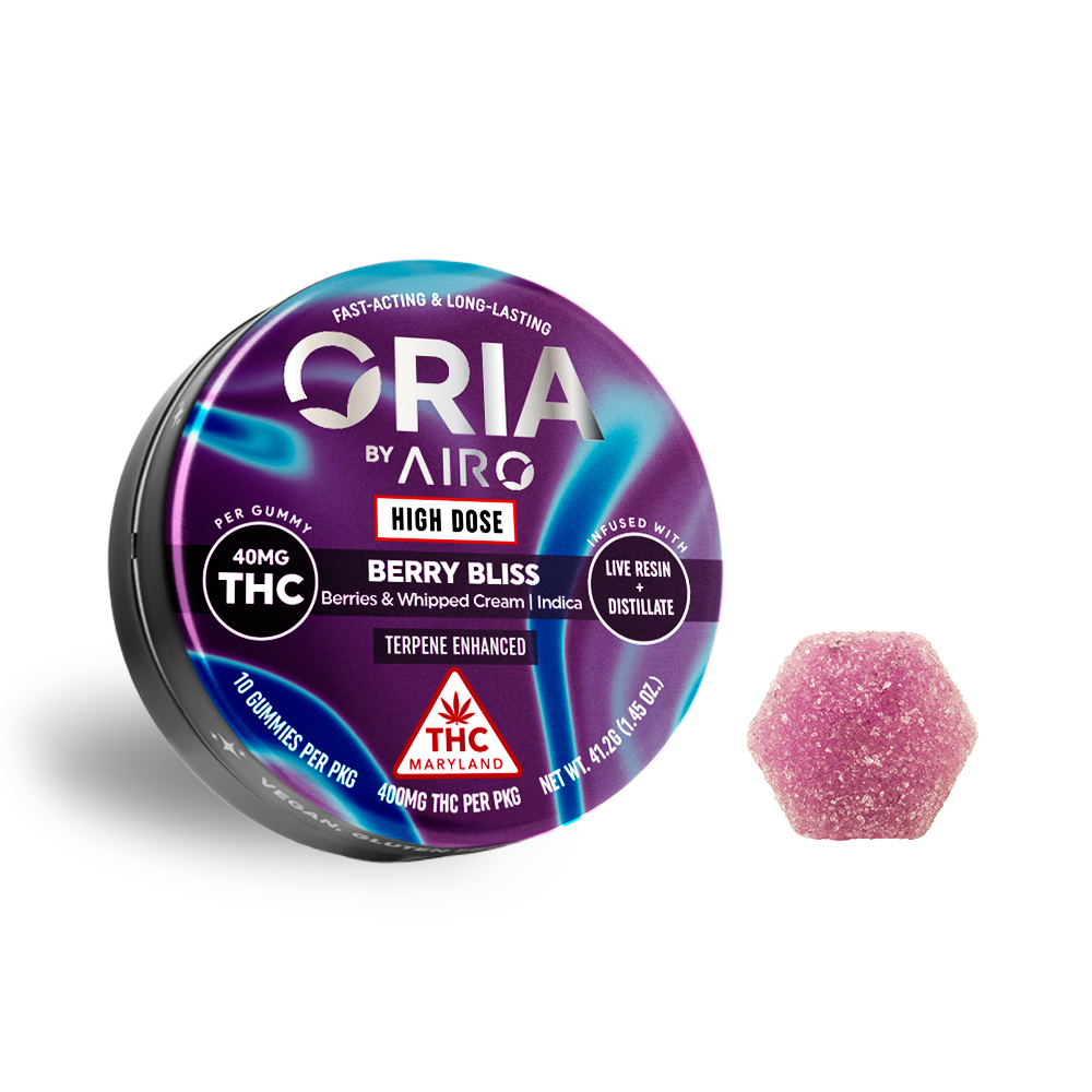 Berry Bliss - Berries & Whipped Cream [10pk] (400mg) by Oria by Airo