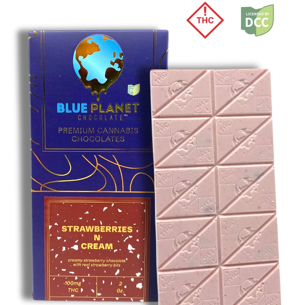 Strawberries 'n Cream Bar | [100mg] by Blue Planet