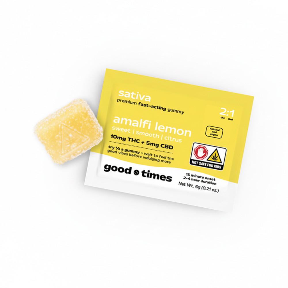 Amalfi Lemon [1pk] (10mg THC/5mg CBD) by Good Times