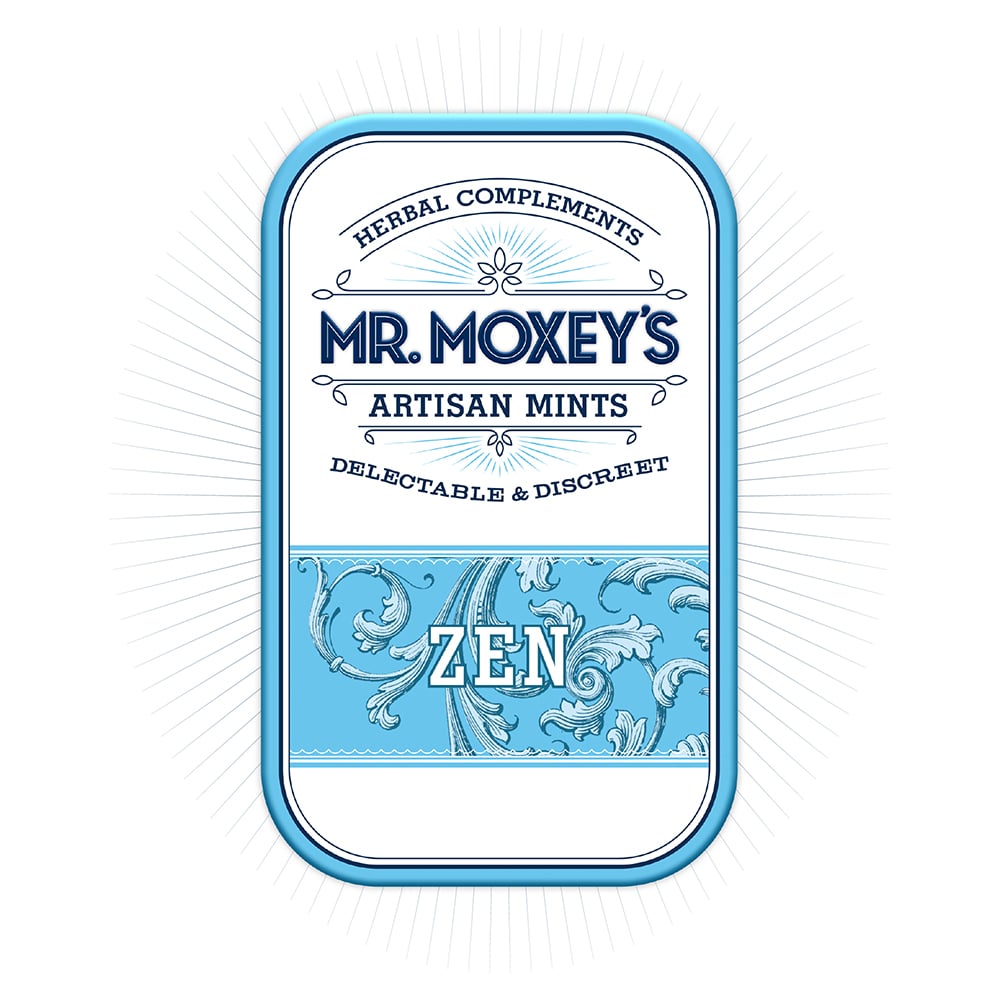 Zen 25:1 Peppermint Mints (500mg CBD/20mg THC) by Mr. Moxey's
