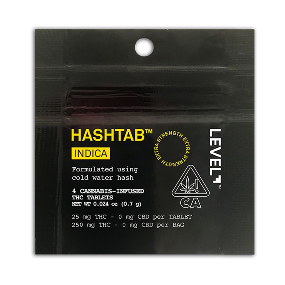 HASHTAB Indica [4pk] (100mg) by LEVEL