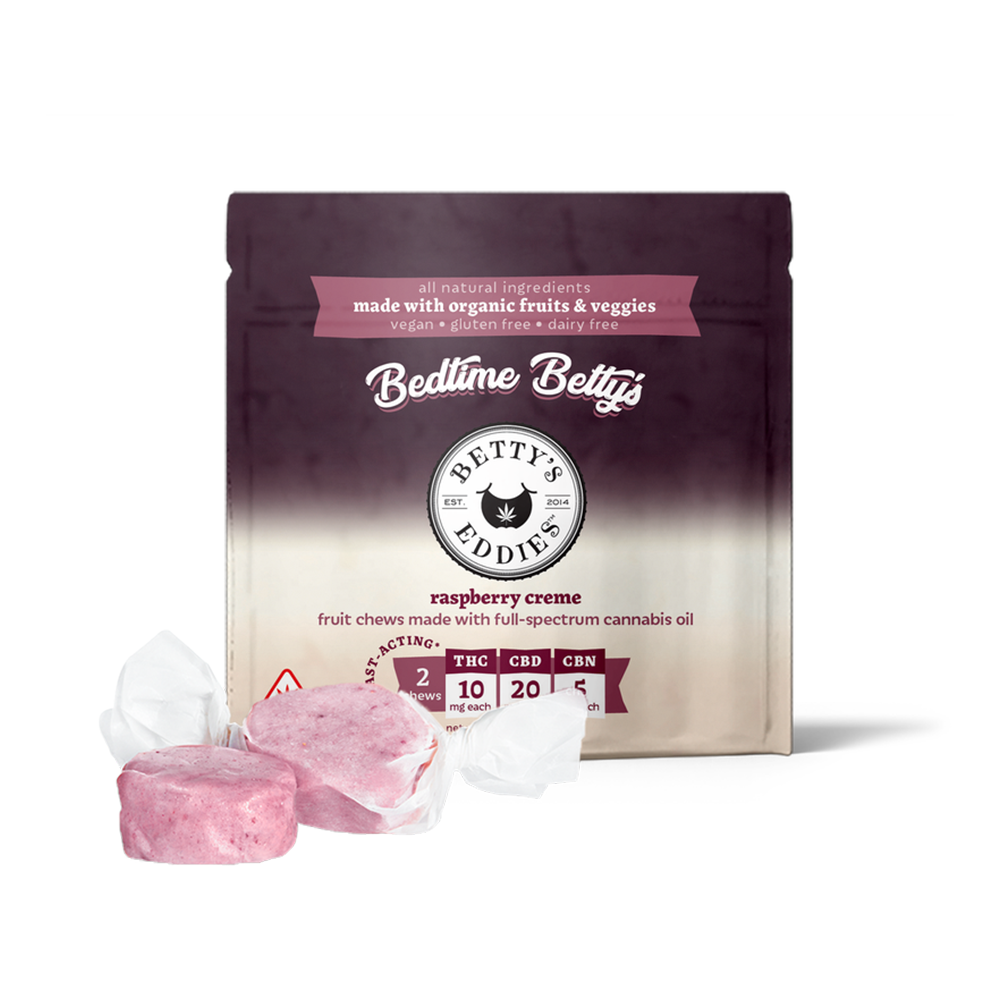 Bedtime Betty's - Raspberry Creme [2pk] (20mg THC/40mg CBD/10mg CBN) by Betty's Eddies