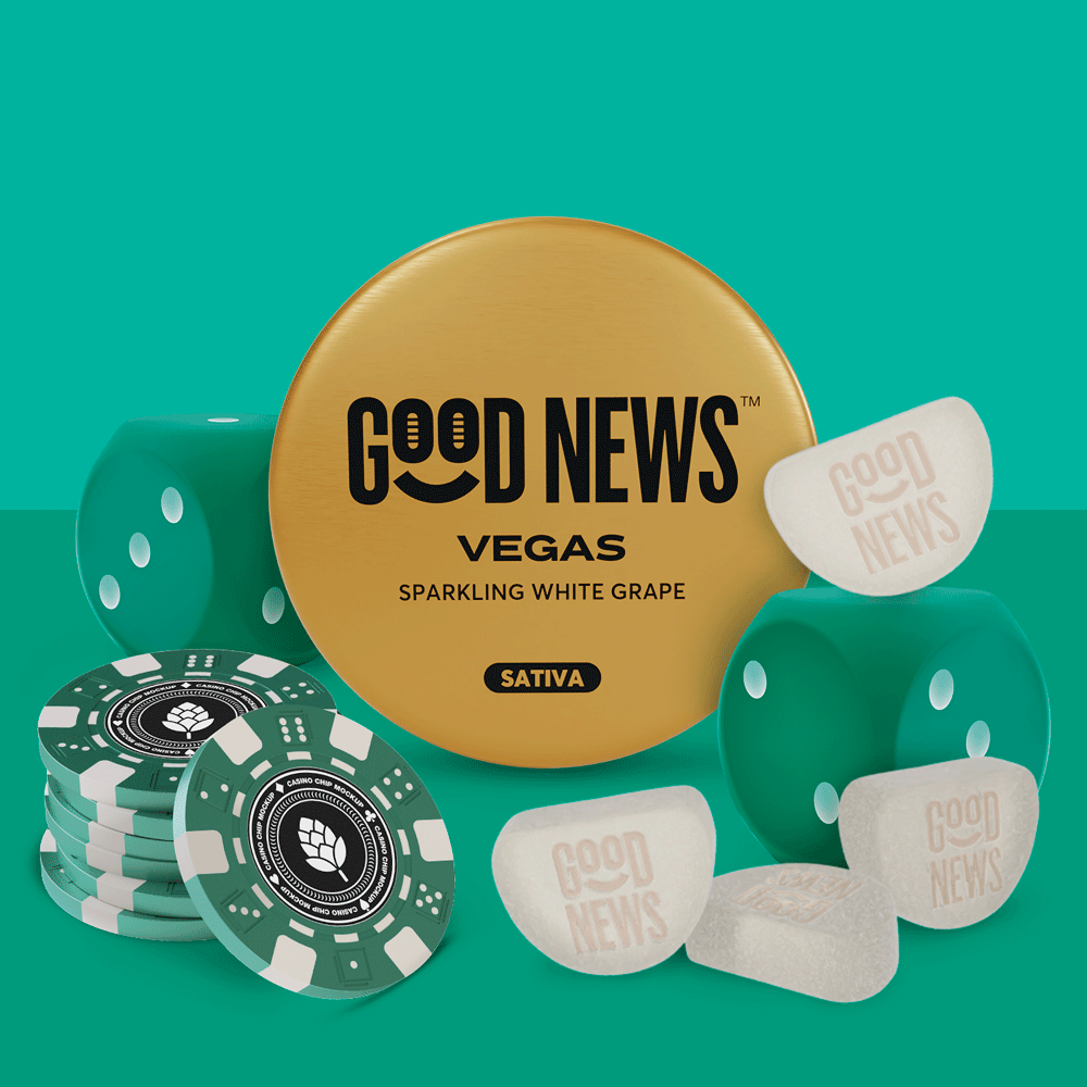 VEGAS: Sparkling White Grape [10pk] (100mg) by Good News™