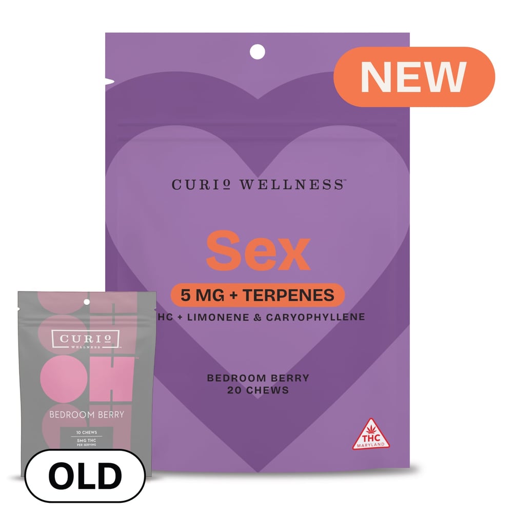 Sex | Bedroom Berry Chews [20pk] (100mg) by Curio Wellness