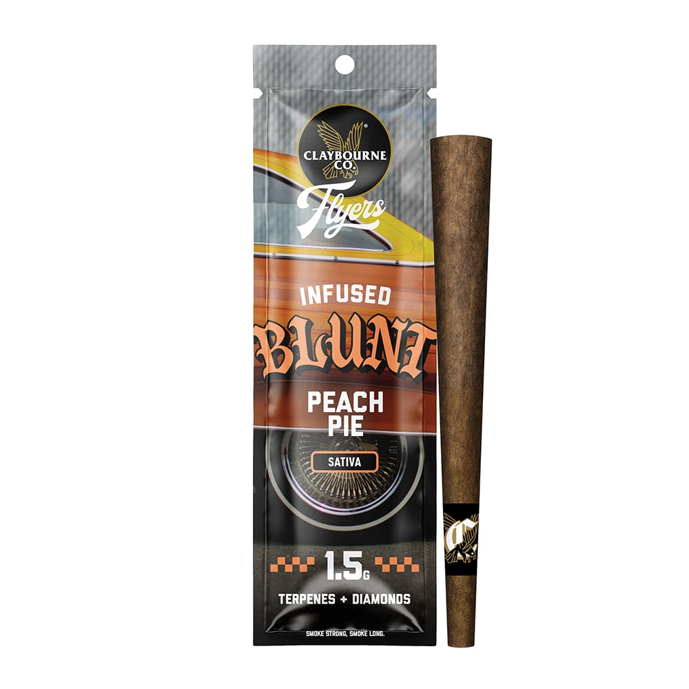 Peach Pie (1.5g) - Flyers Infused Blunt by Claybourne in United States