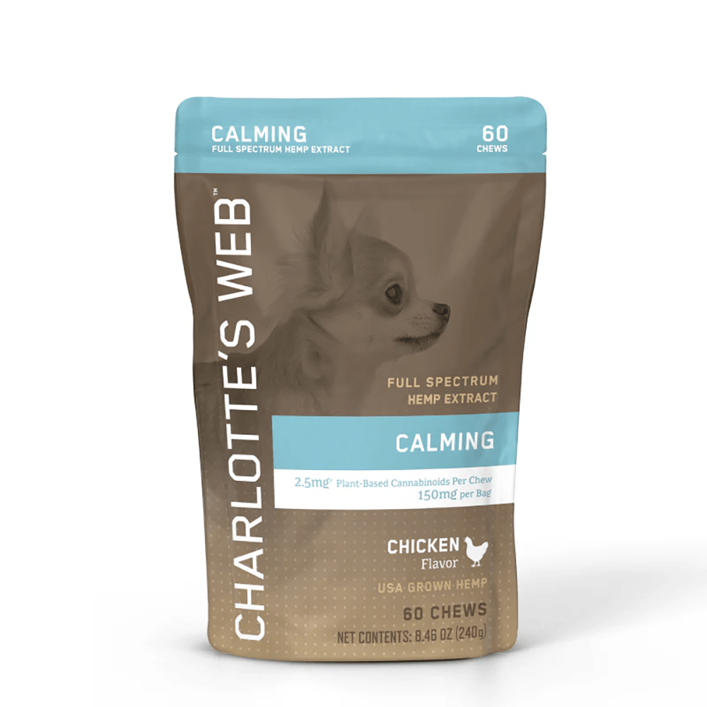 Calming Dog Chews - Chicken [60pk] (150mg CBD) by Charlotte's Web