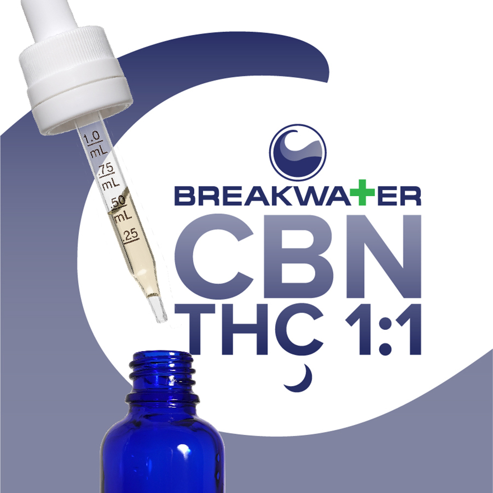 1:1 CBN:THC (350mg CBN/350mg THC) by Breakwater