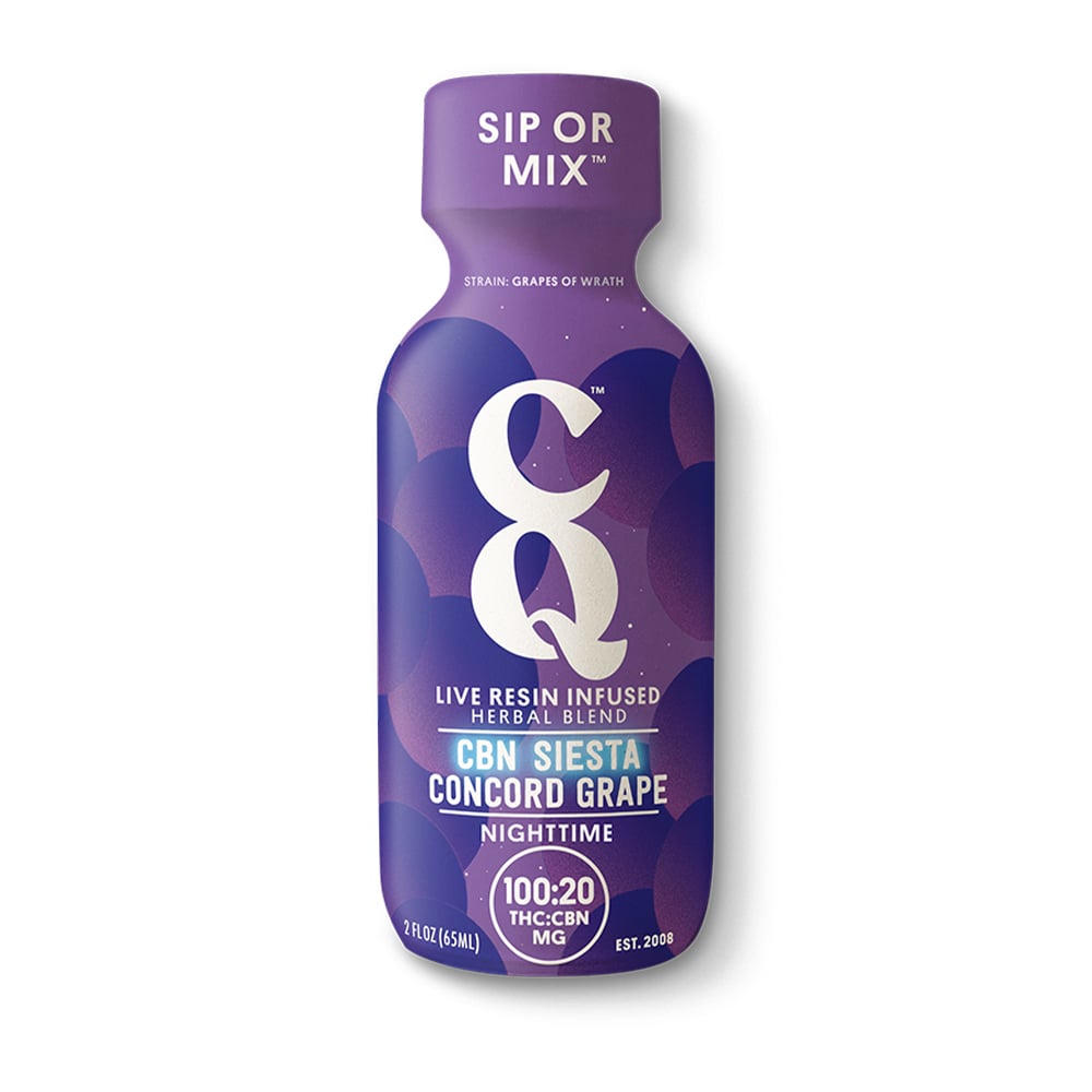CBN Siesta Grape w/ GRAPES OF WRATH Live Resin [2oz] (100mg THC/20mg CBN) by CQ/Cannabis Quencher
