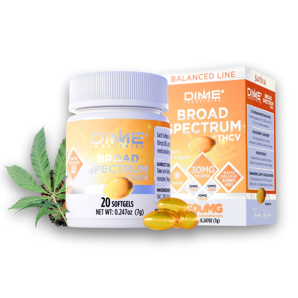 Balanced Line "Morning" THCV Softgels by Dime Industries