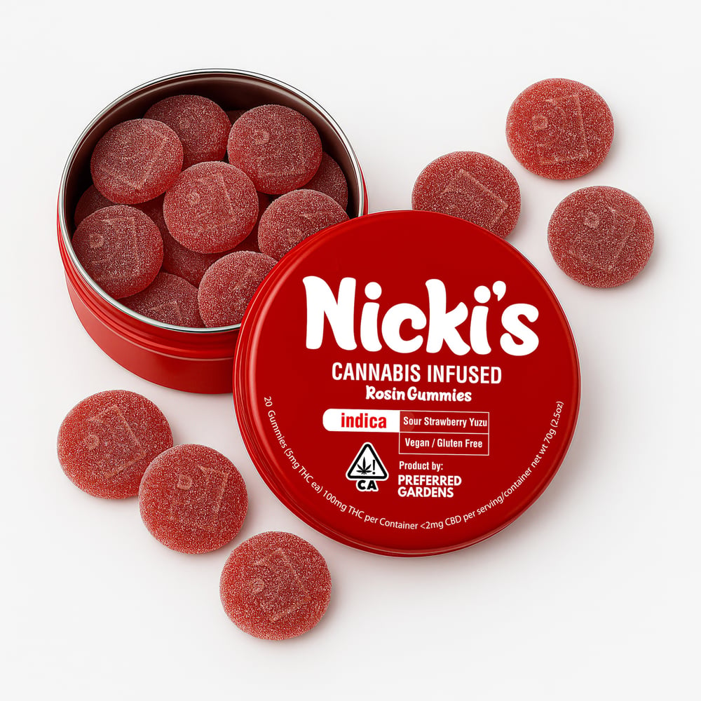 Sour Strawberry Yuzu [20pk] (100mg) by Preferred Gardens in United States