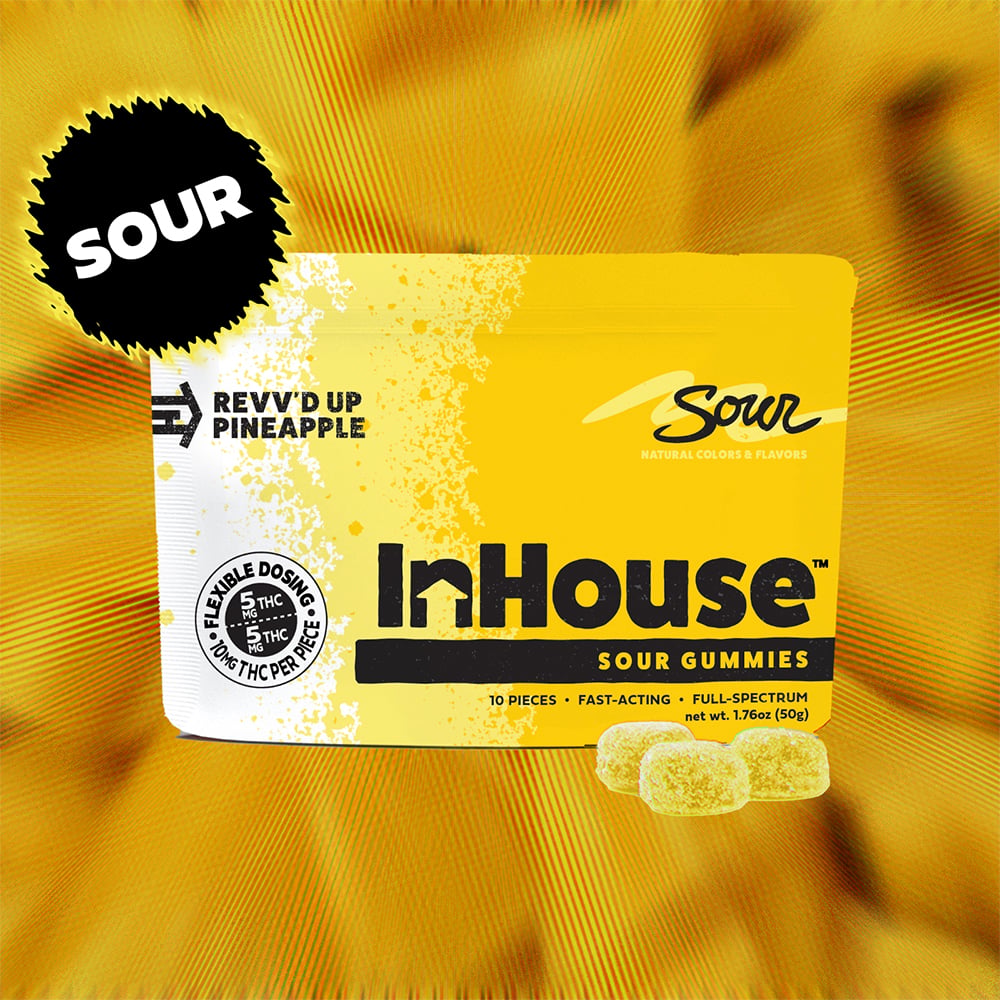 Revv'd Up Sour Pineapple [10pk] (100mg) by InHouse