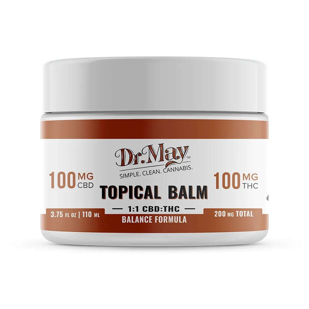 1:1 Balance Topical Balm [3.75oz] (100mg CBD/100mg THC) by Dr. May
