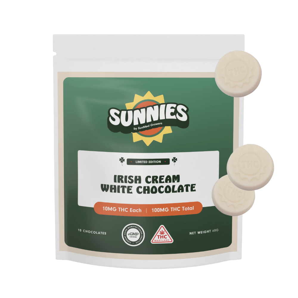Irish Cream White Chocolate [10pk] (100mg) by Sunnies