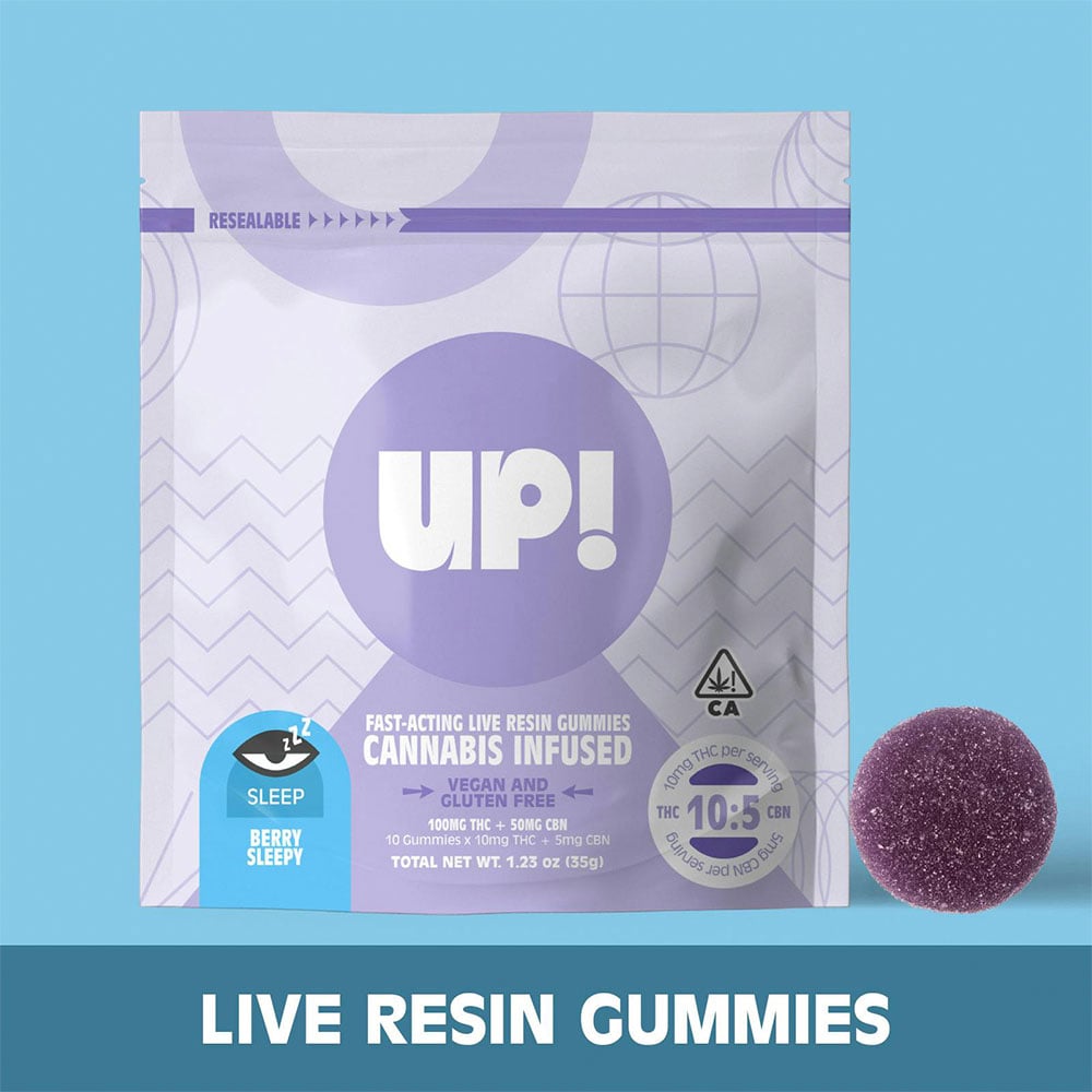 Berry Sleepy [10pk] (100mg THC /50mg CBN) by Up!