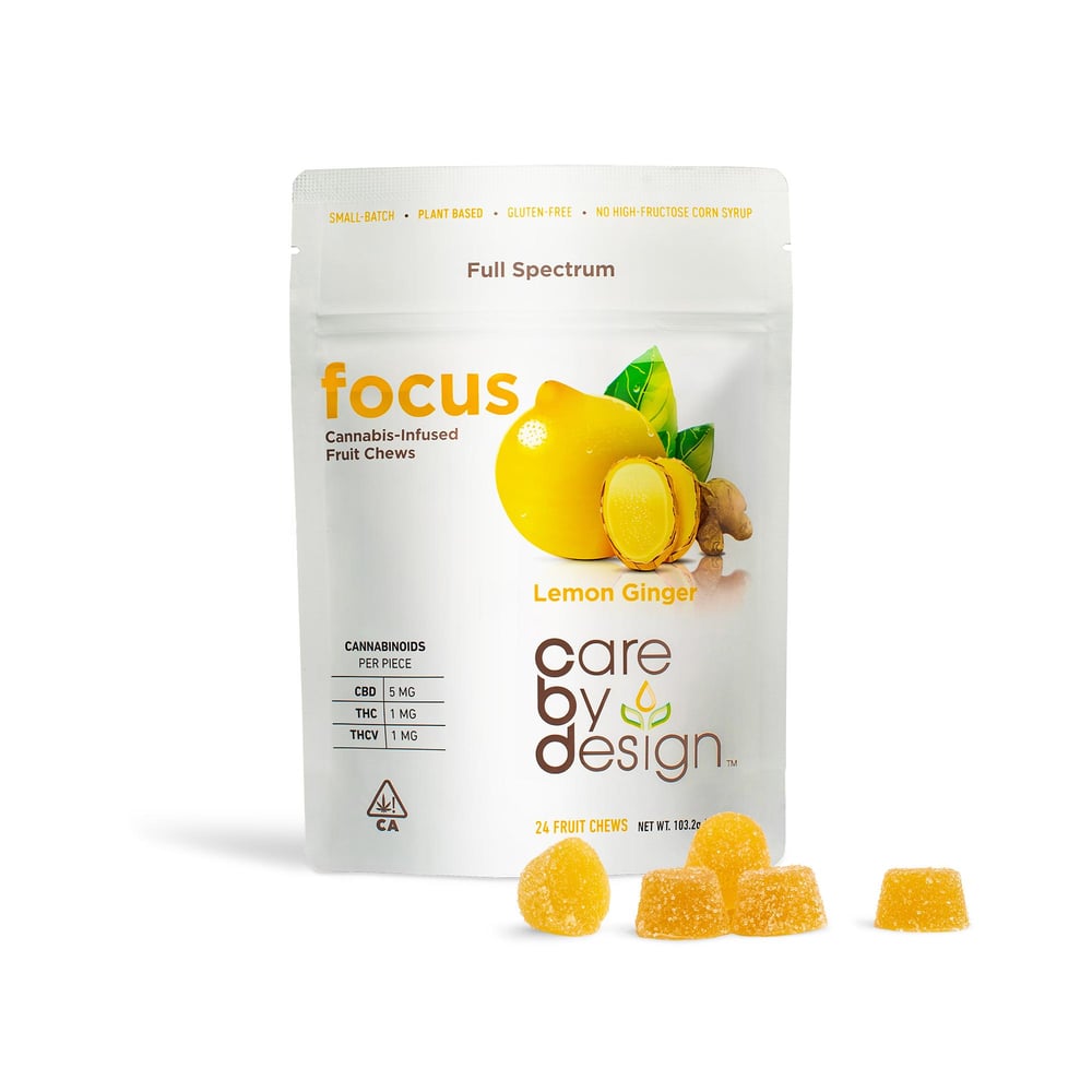 Lemon Ginger "Focus" Gummy by Care By Design