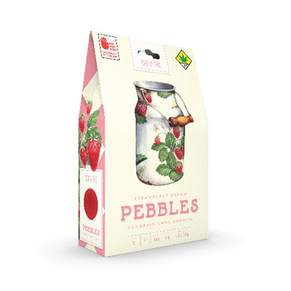 Strawberries 'N Cream [10pk] (100mg) by Pebbles