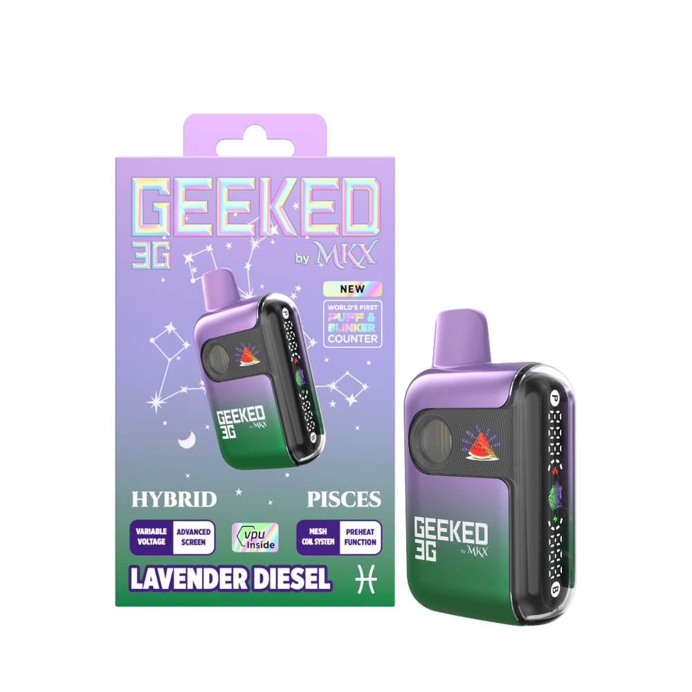 Geeked 3G Disposable by MKX | Lavender Diesel by MKX Oil Co.