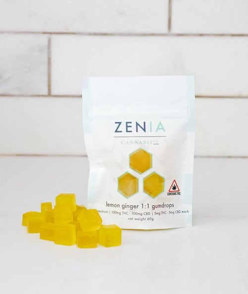 1:1 Lemon Ginger (100mg CBD/100mg THC) by Zenia