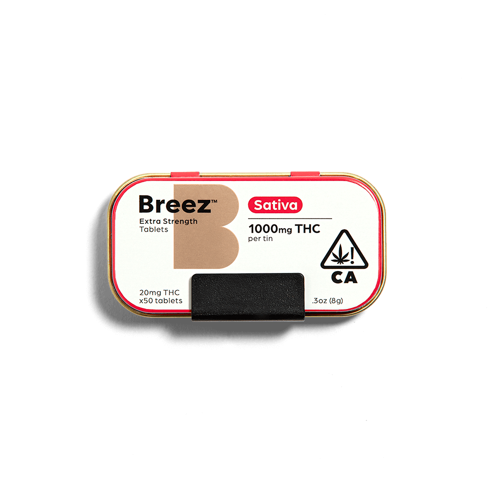 Extra Strength Sativa Tablets [50pk] (1000mg) by Breez