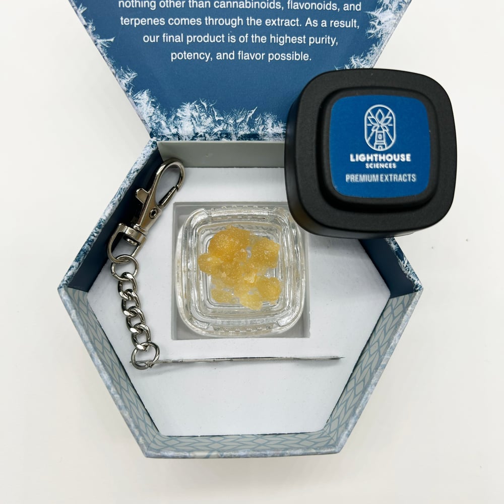 (Live Resin) Sticky Fruit x Blue Dream x Lemonade Dream HTE Terp Sugar [.84g] by Lighthouse Sciences