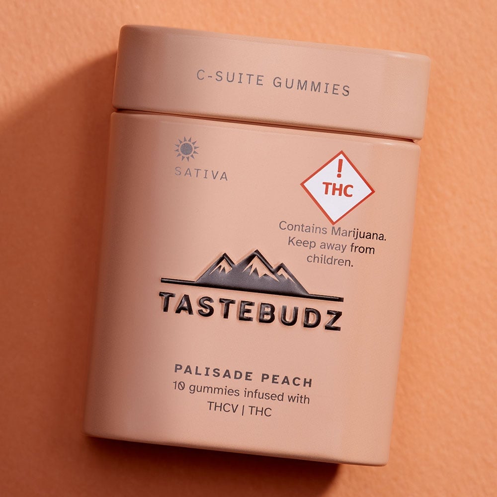 Palisade Peach Rosin Gummies | THCV | THC | by TasteBudz