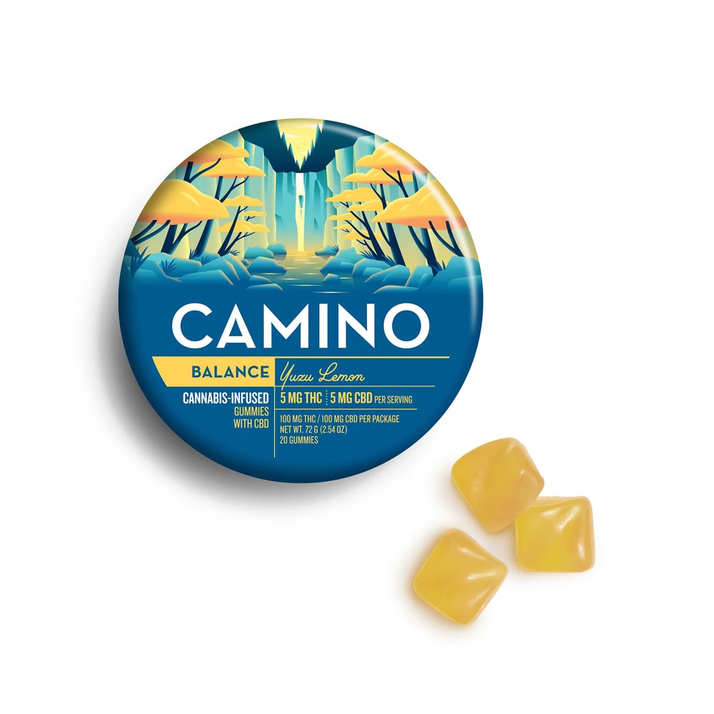 5:5 'Balance' Yuzu Lemon [20pk] (100mg CBD/100mg THC) by Camino