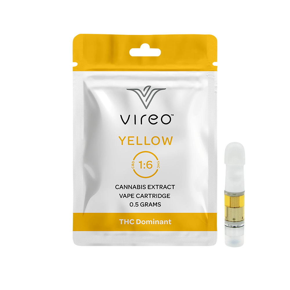 Yellow Distillate Vaporizer Cartridge [500mg] by Vireo