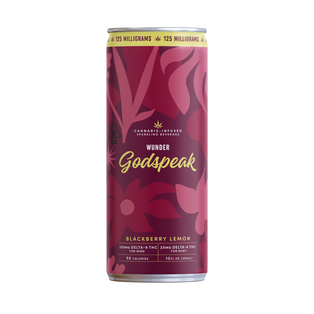Godspeak Blackberry Lemon - Single [12oz] (100mg THC/25mg Delta-8) by FIND WUNDER
