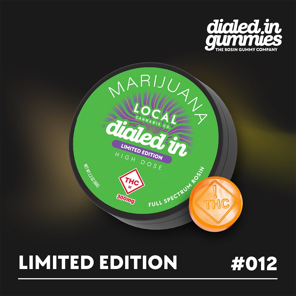 300mg - Sherb Head #012 - Rosin Gummies (10pk) by Dialed In Gummies