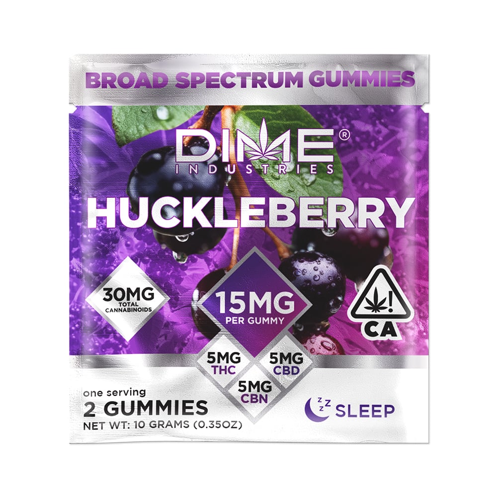 Balanced Line Huckleberry "Evening" CBN Gummies [2pk] by Dime Industries