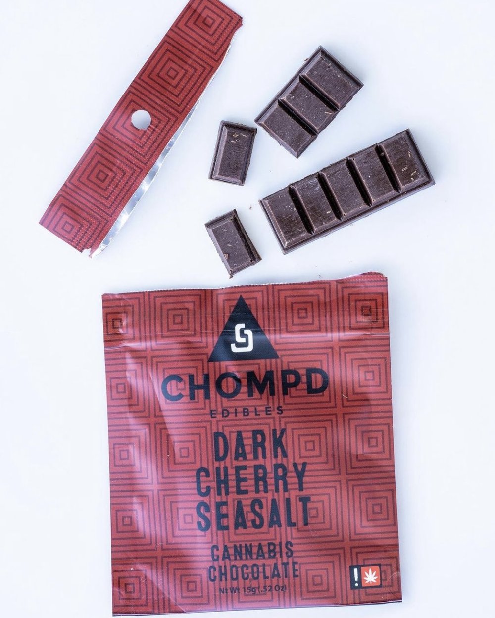 Dark Cherry Sea Salt (100mg) by CHOMPD Edibles