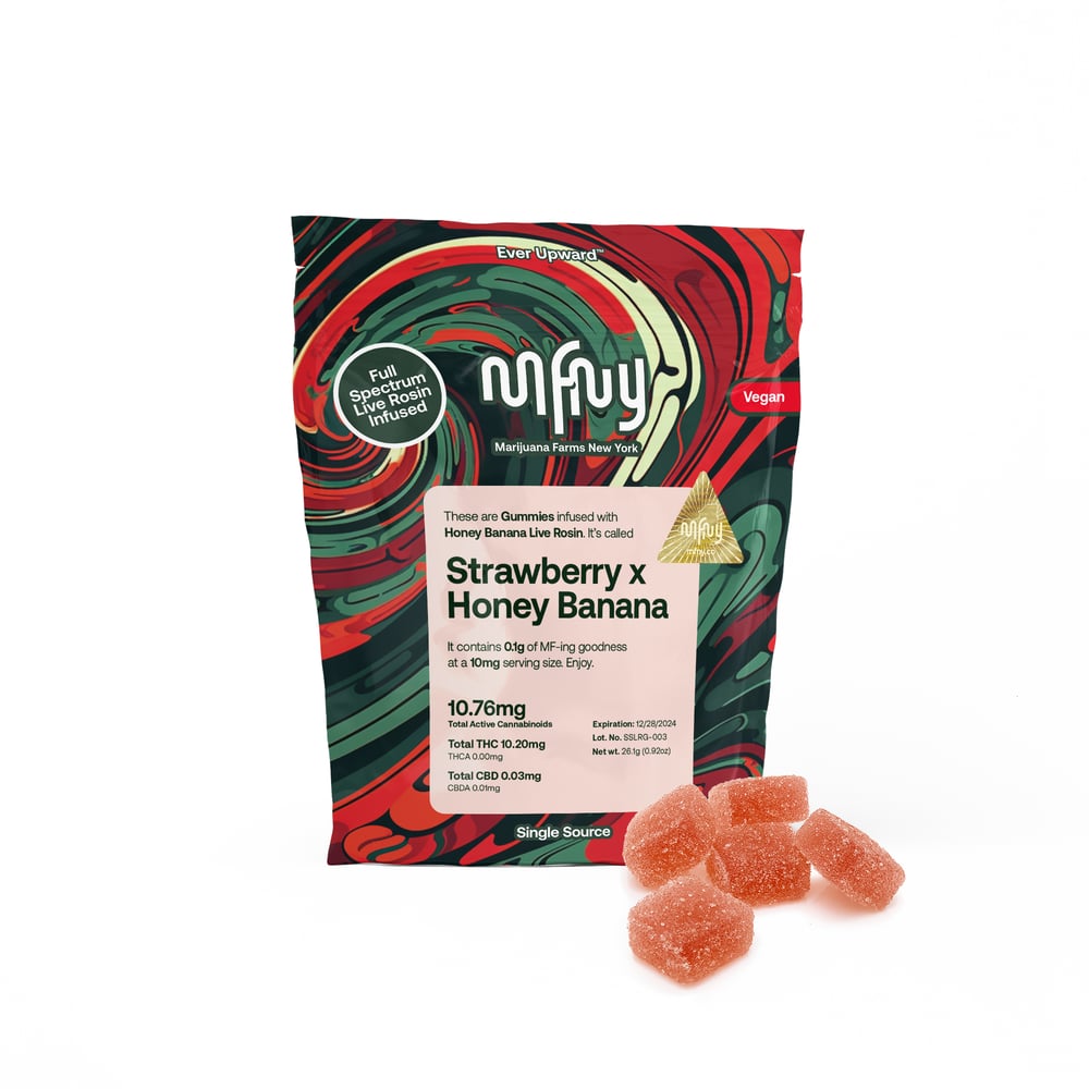 Strawberry x Honey Banana [10pk] (100mg) by MFNY
