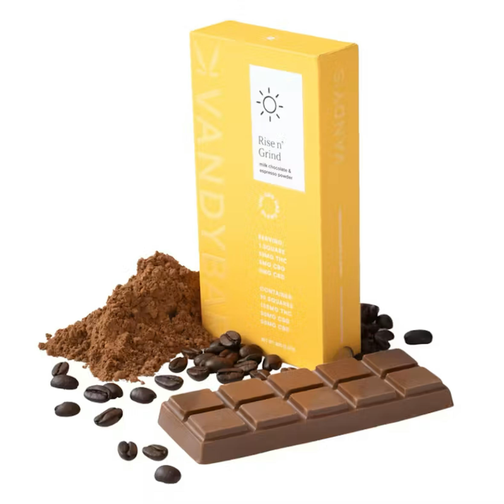 2:1:1 Rise n' Grind Espresso Milk Chocolate [10pk] (100mg THC/50mg CBG/50mg CBD) by Vandy's